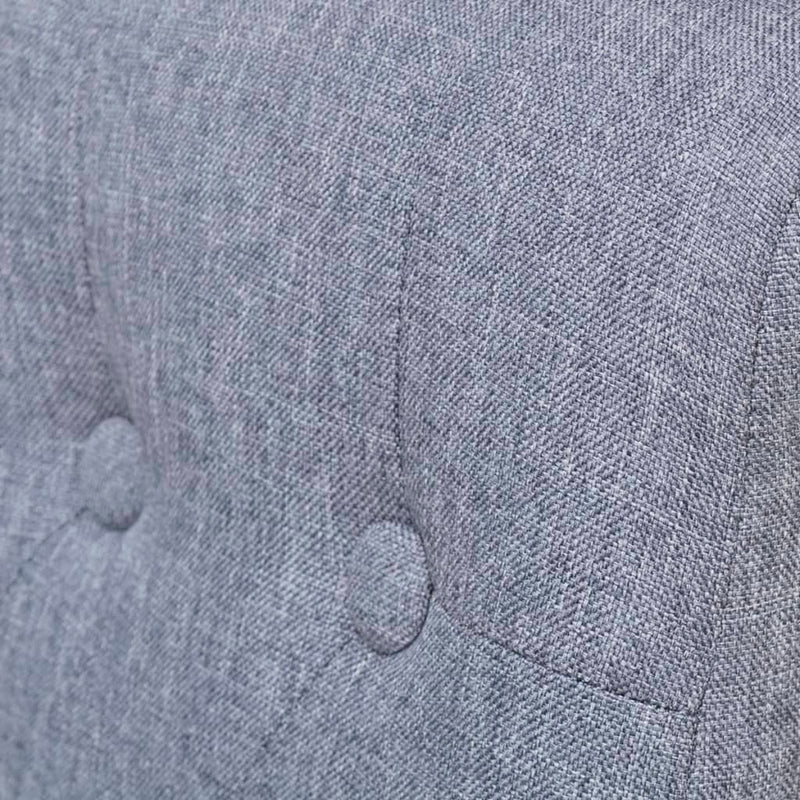 vidaXL Dining Chairs 4 pcs Light Grey Fabric