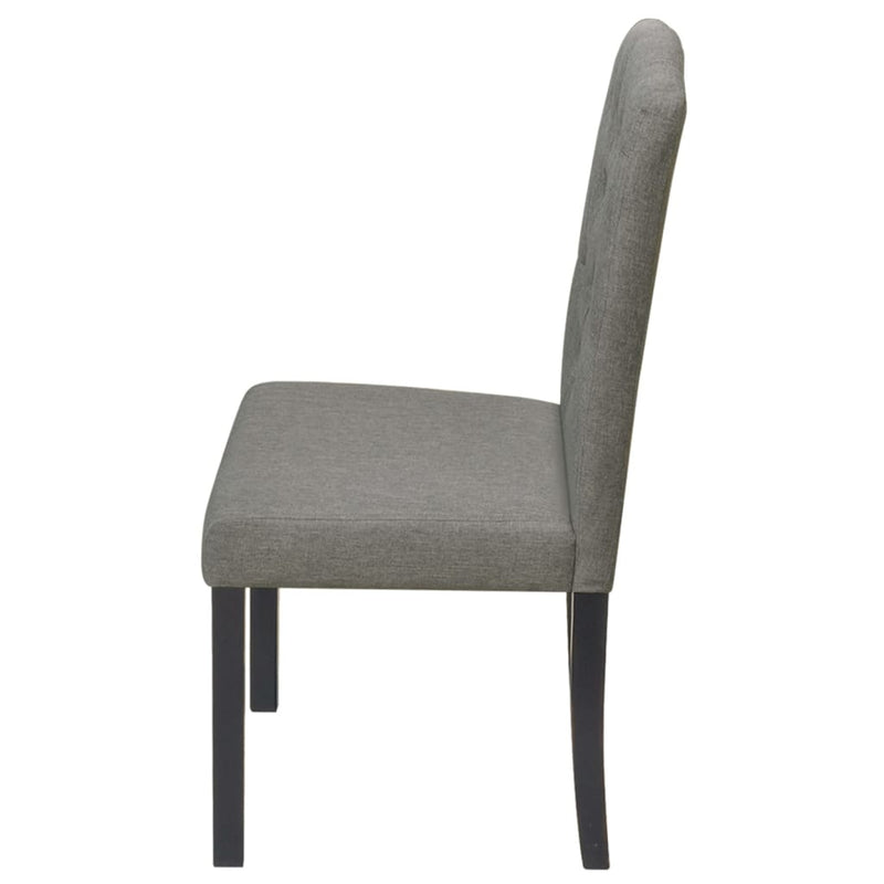 vidaXL Dining Chairs 6 pcs Grey Fabric