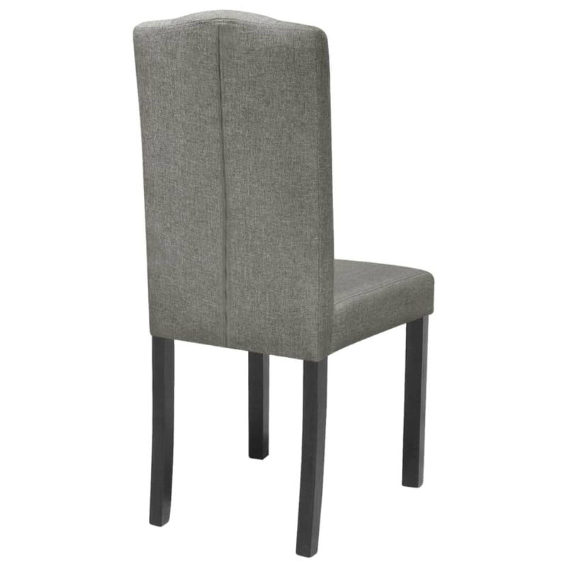 vidaXL Dining Chairs 6 pcs Grey Fabric