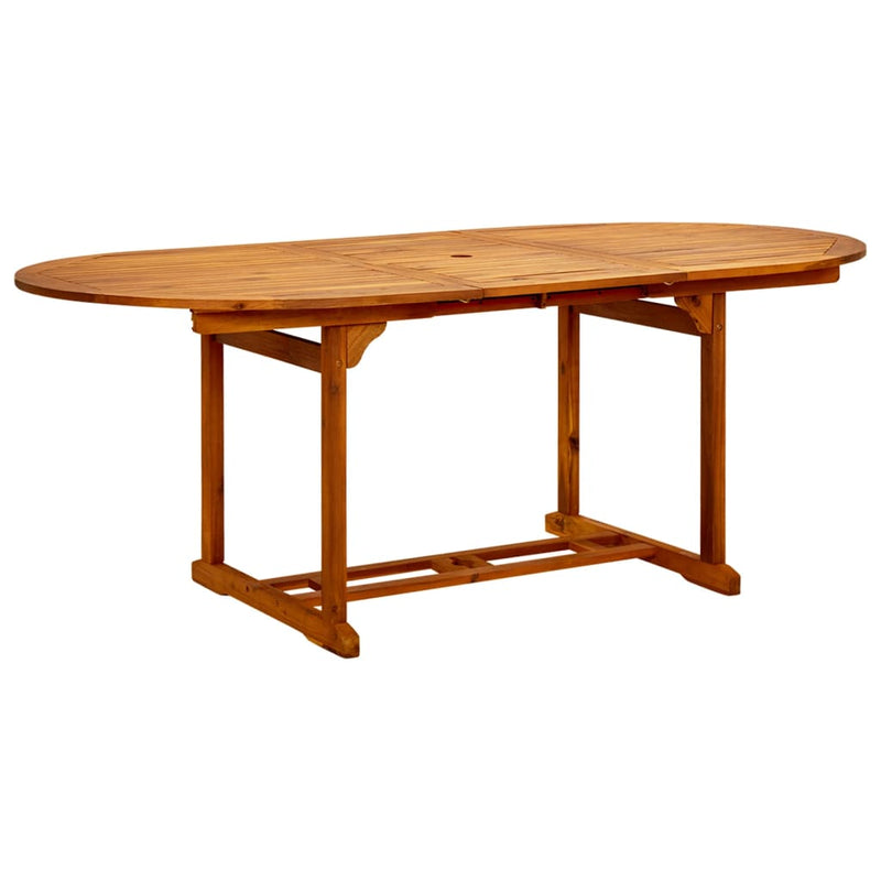vidaXL Garden Table 200x100x75 cm Solid Wood Acacia