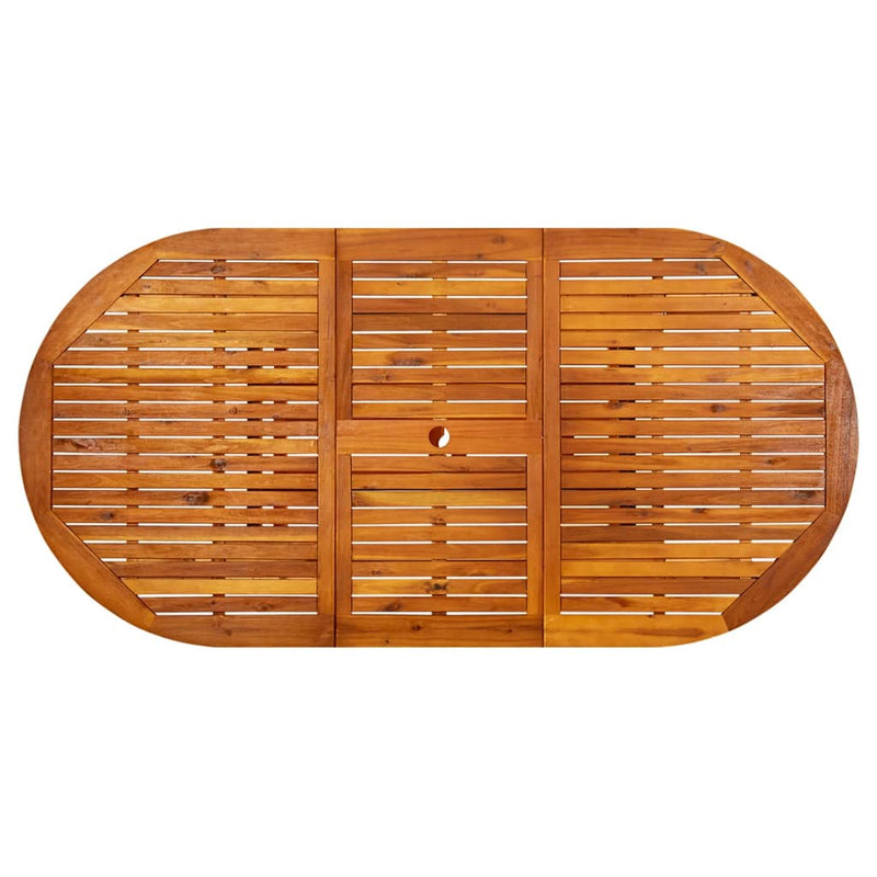 vidaXL Garden Table 200x100x75 cm Solid Wood Acacia