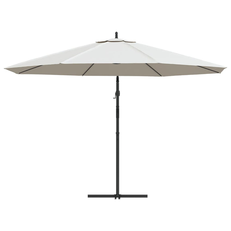 vidaXL Cantilever Garden Parasol 3.5 m Sand White