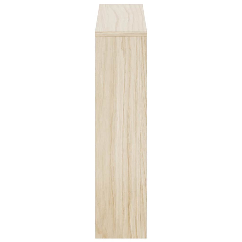 Shoe Cabinet 2-Layer Mirror Oak 63x17x67 cm