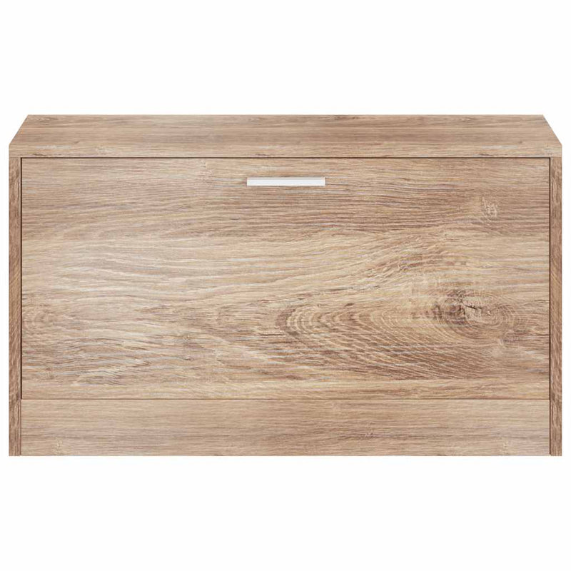 Shoe Storage Bench Oak 80x24x45 cm