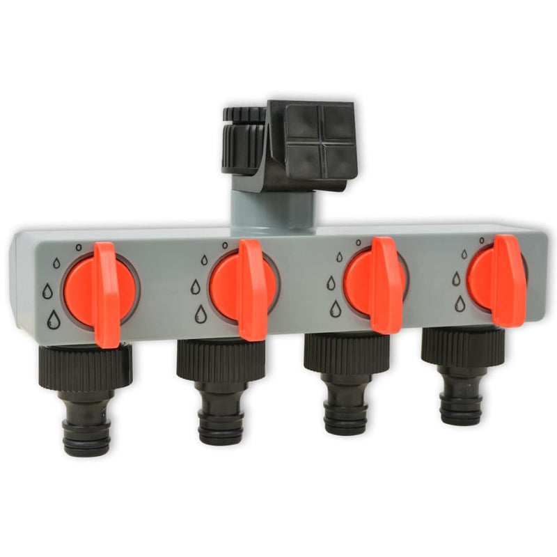 vidaXL Automatic Irrigation Timer with 4 Stations 3 V