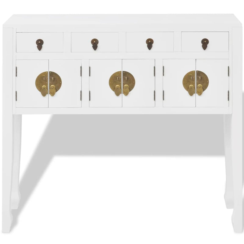 vidaXL Sideboard Chinese Style Solid Wood White