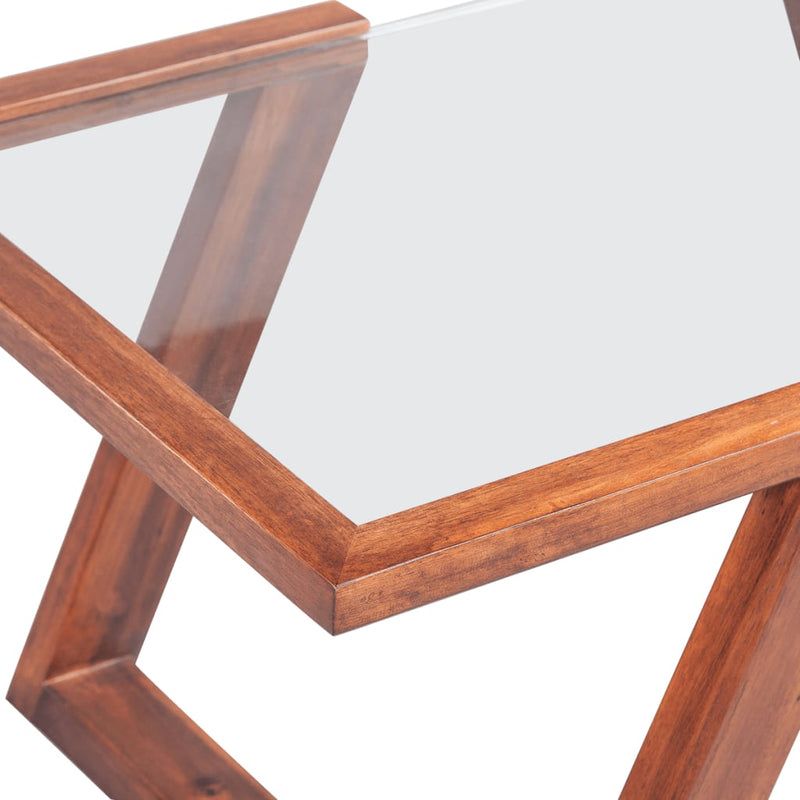 vidaXL Coffee Table Solid Acacia Wood Brown 100x50x40 cm
