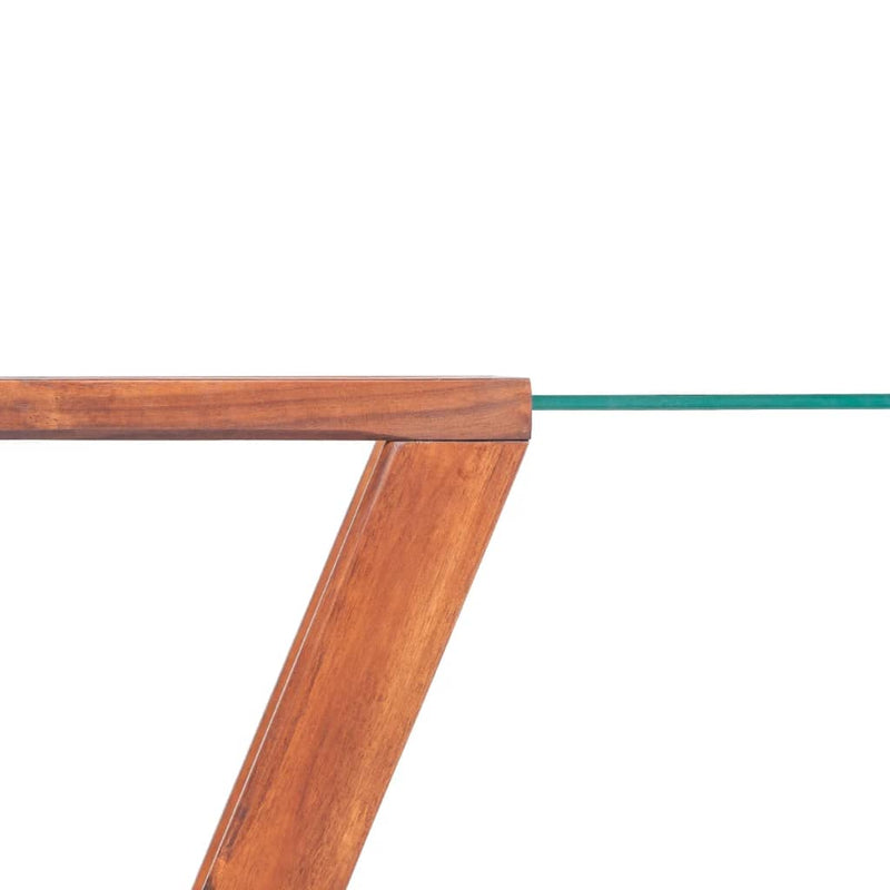 vidaXL Coffee Table Solid Acacia Wood Brown 100x50x40 cm