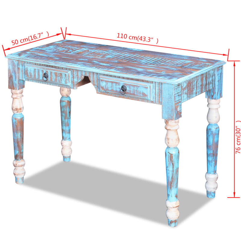 vidaXL Desk Solid Reclaimed Wood