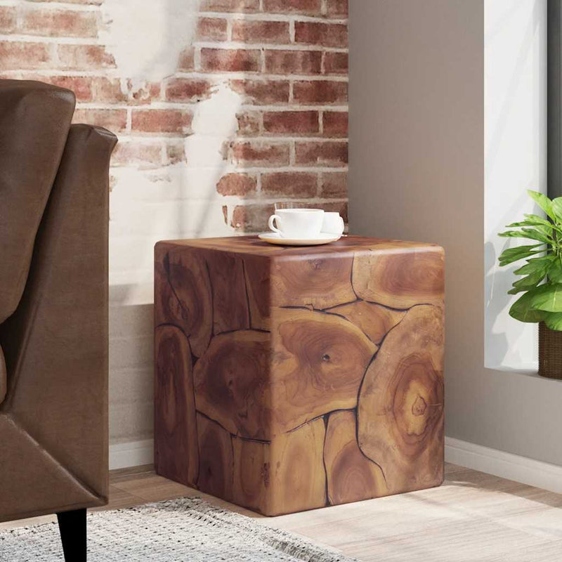 vidaXL Stool Brown 40x40x45 cm Solid Teak Wood
