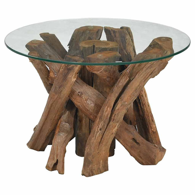 vidaXL Coffee Table Solid Teak 60 cm