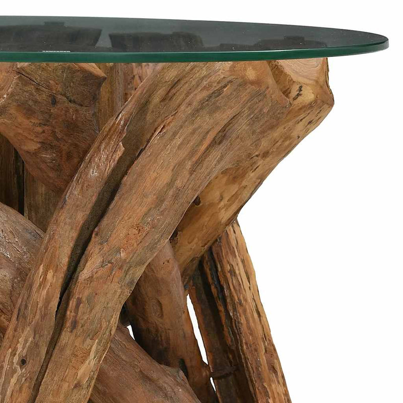 vidaXL Coffee Table Solid Teak 60 cm
