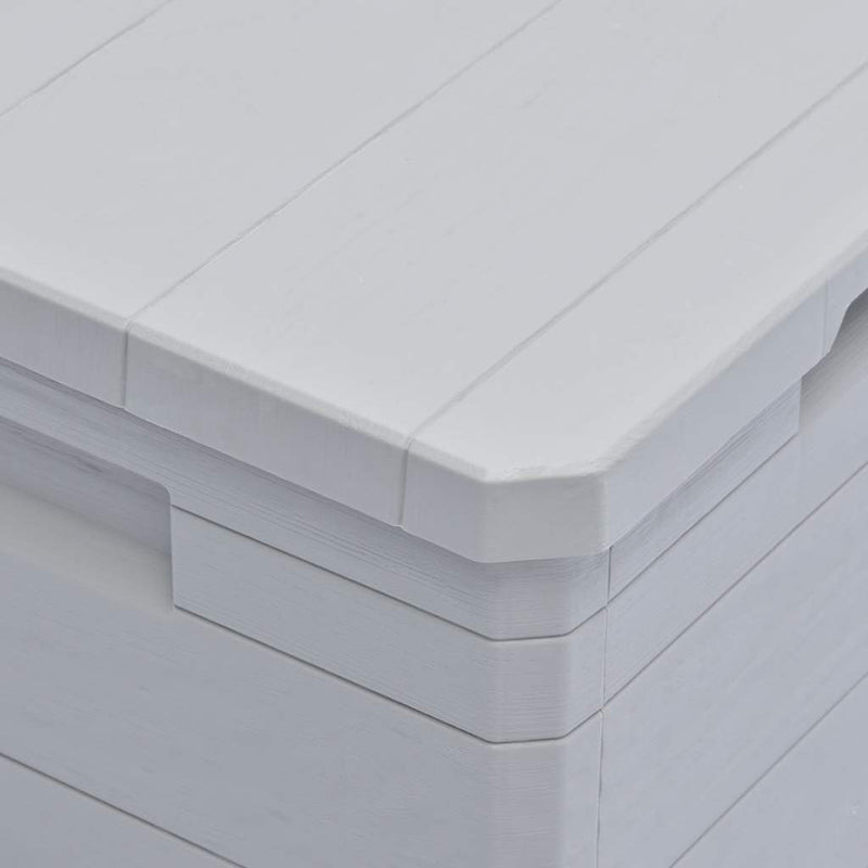 vidaXL Garden Storage Box 90 L Light Grey