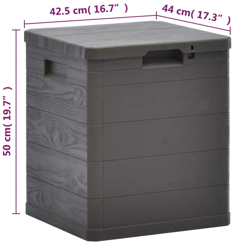 Garden Storage Box 90 L Brown