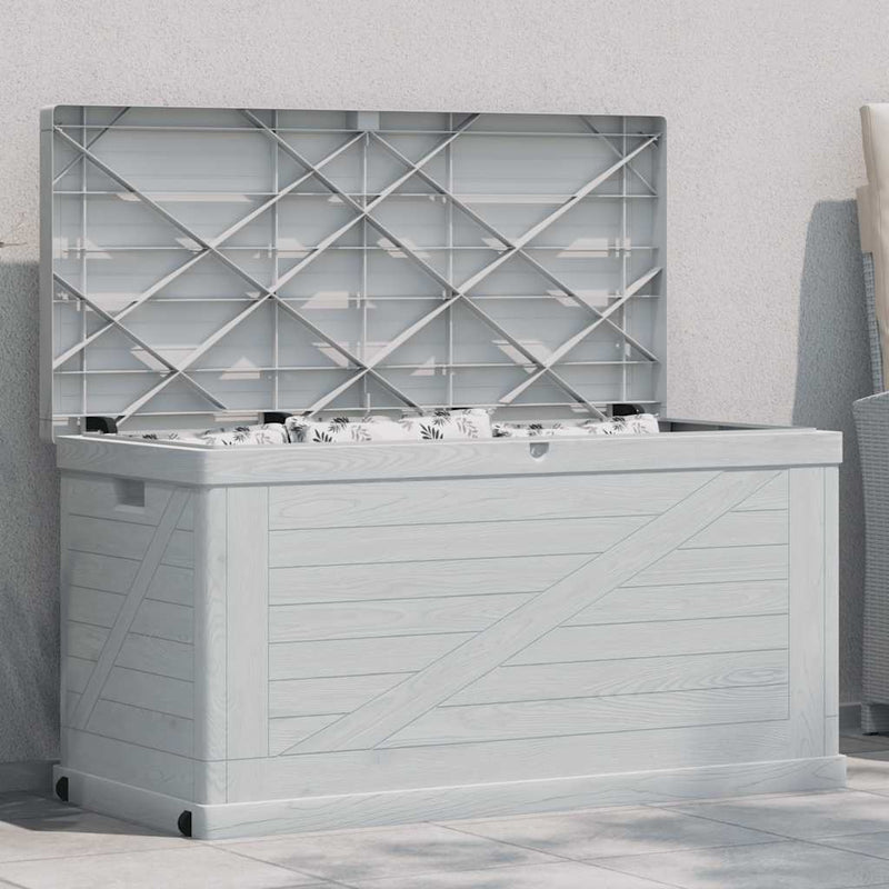 vidaXL Garden Storage Box 420 L Light Grey