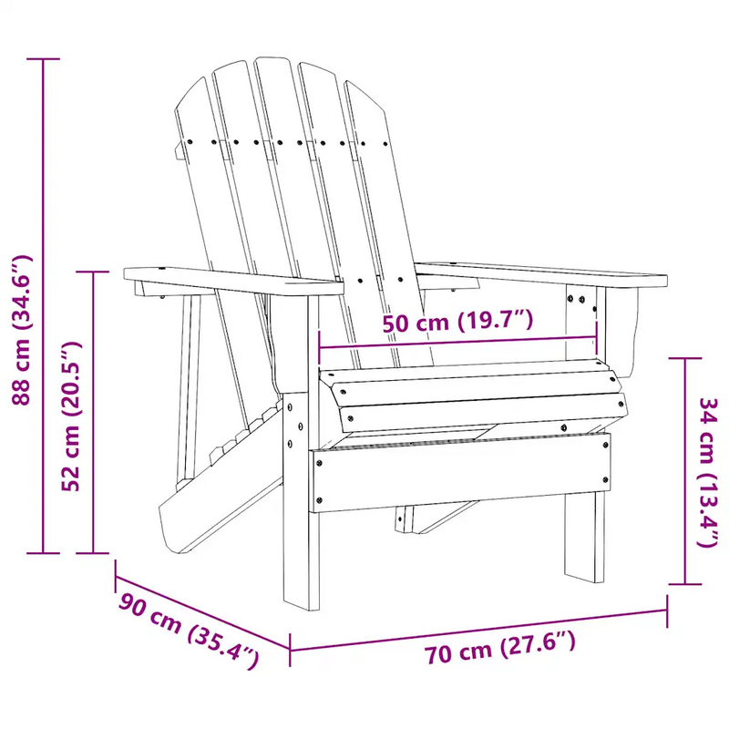 Garden Chair Wood Grey