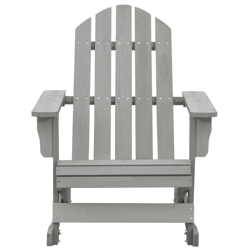 vidaXL Garden Rocking Chair Wood Grey