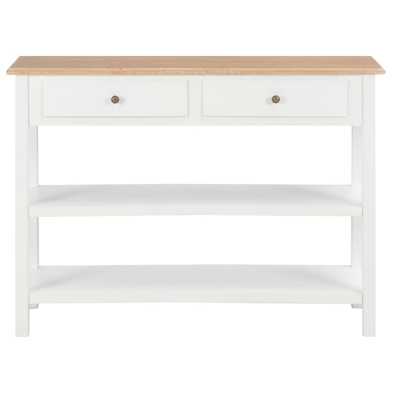 vidaXL Sideboard White 110x35x80 cm MDF