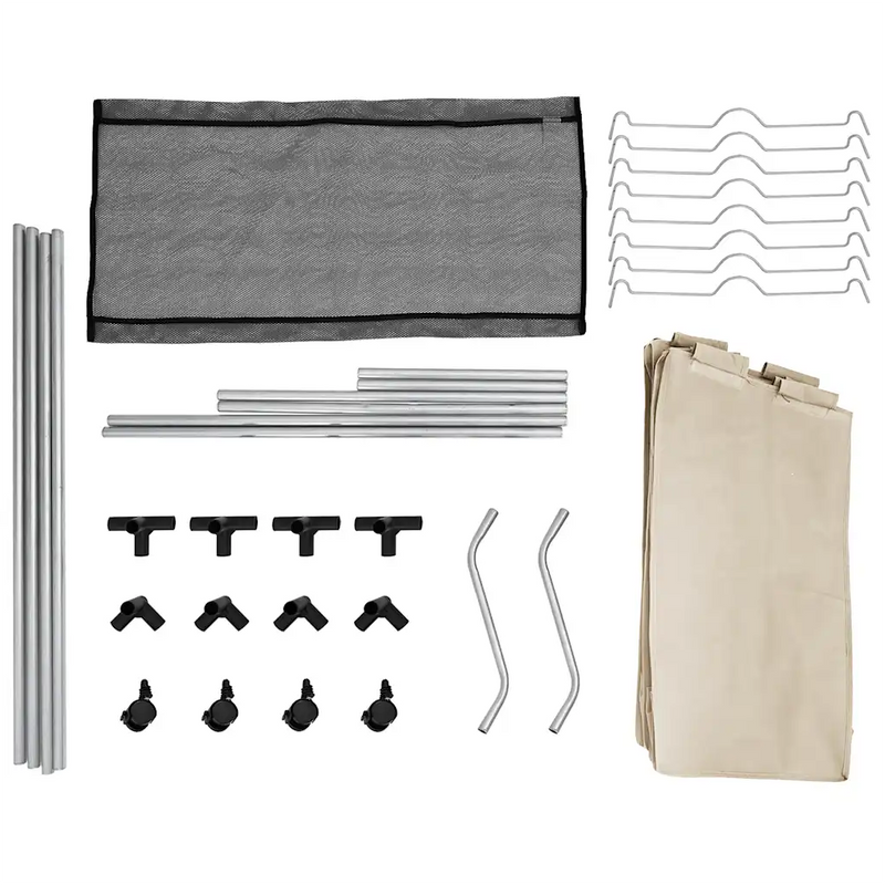 Laundry Sorter with 4 Bags Cream Steel