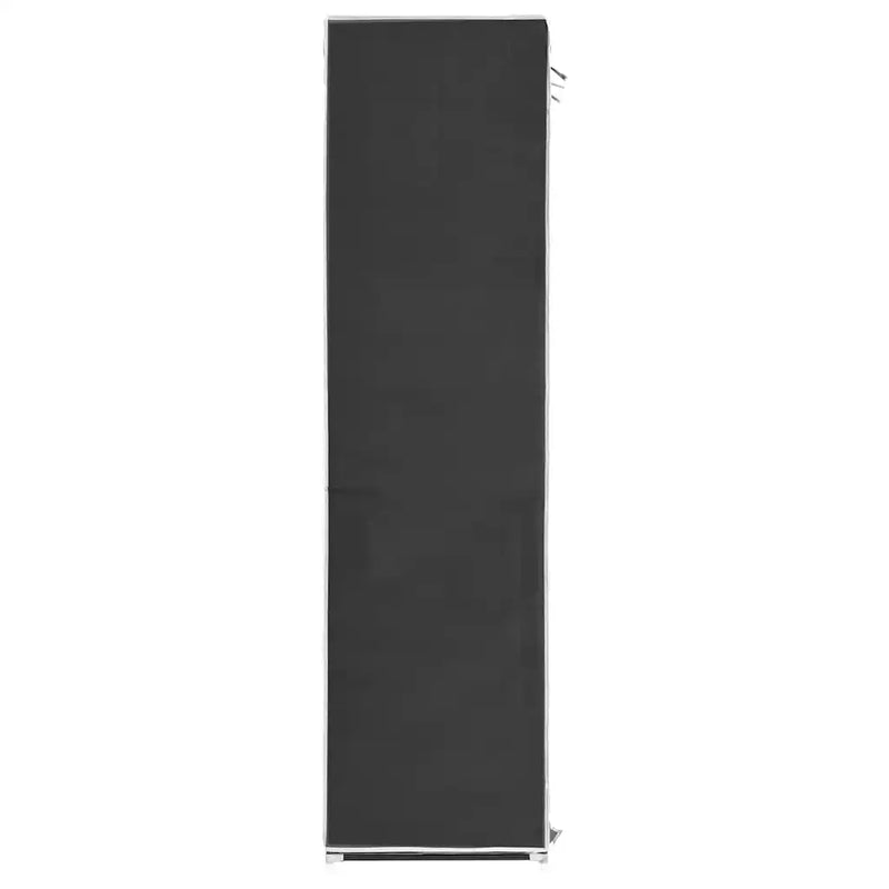 Wardrobe with Compartments and Rods Black 150x45x175 cm Fabric