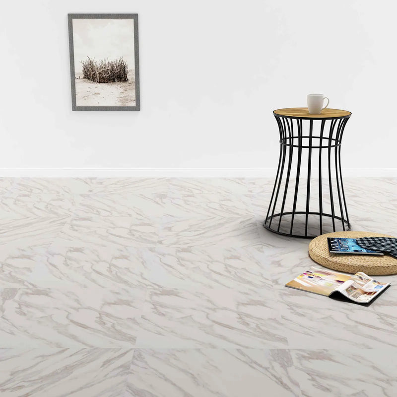 Flooring Planks 55 pcs White 5.11 m�� PVC