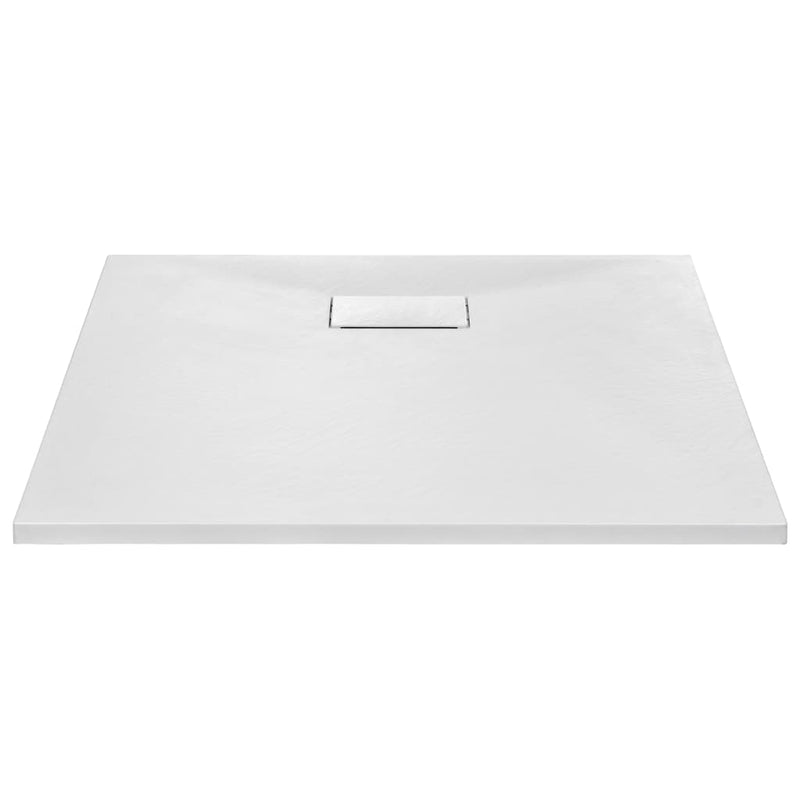 vidaXL Shower Base Tray SMC White 80x80 cm