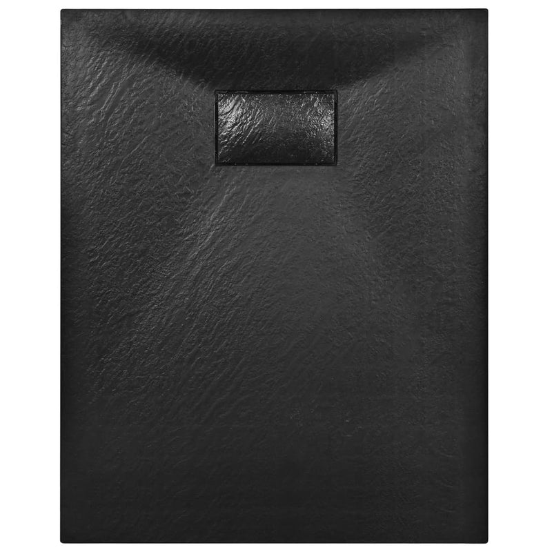 vidaXL Shower Base Tray SMC Black 100x70 cm