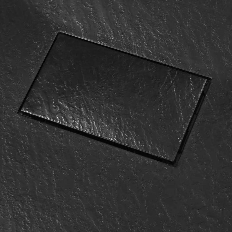 Shower Base Tray SMC Black 100x80 cm