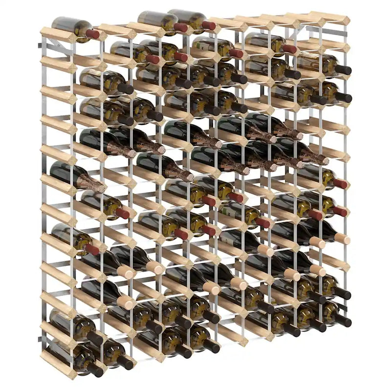 Wine Rack for 120 Bottles Solid Pinewood