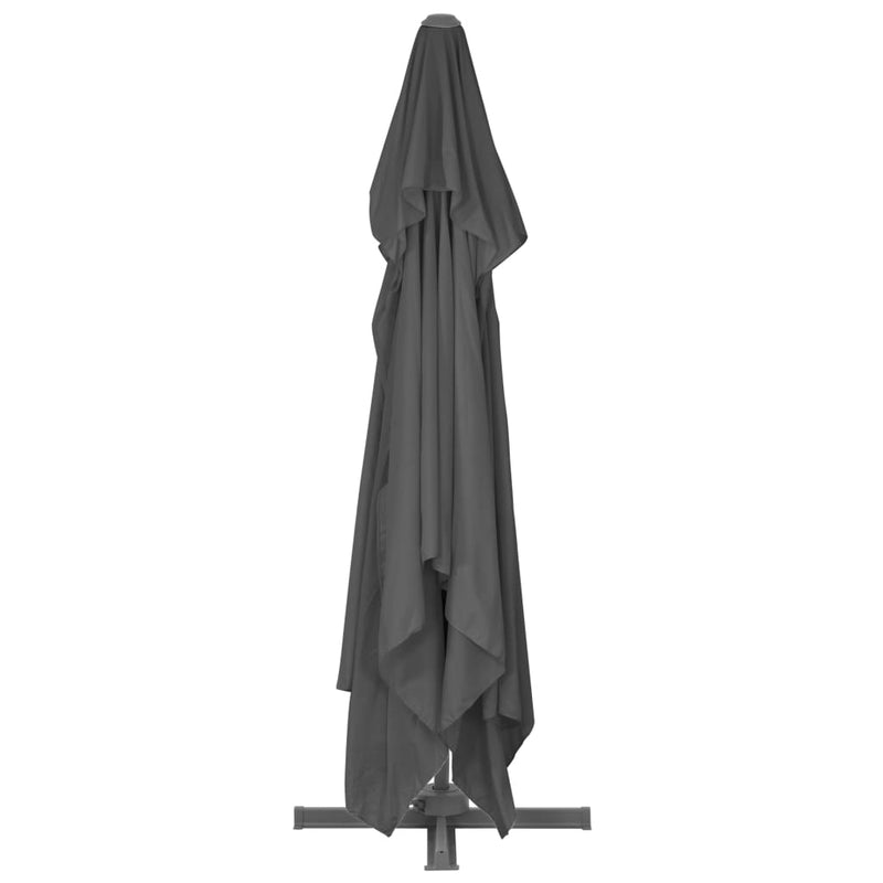 vidaXL Garden Parasol with Portable Base Anthracite