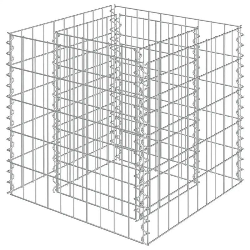 Gabion Raised Bed Galvanised Steel 50x50x50 cm