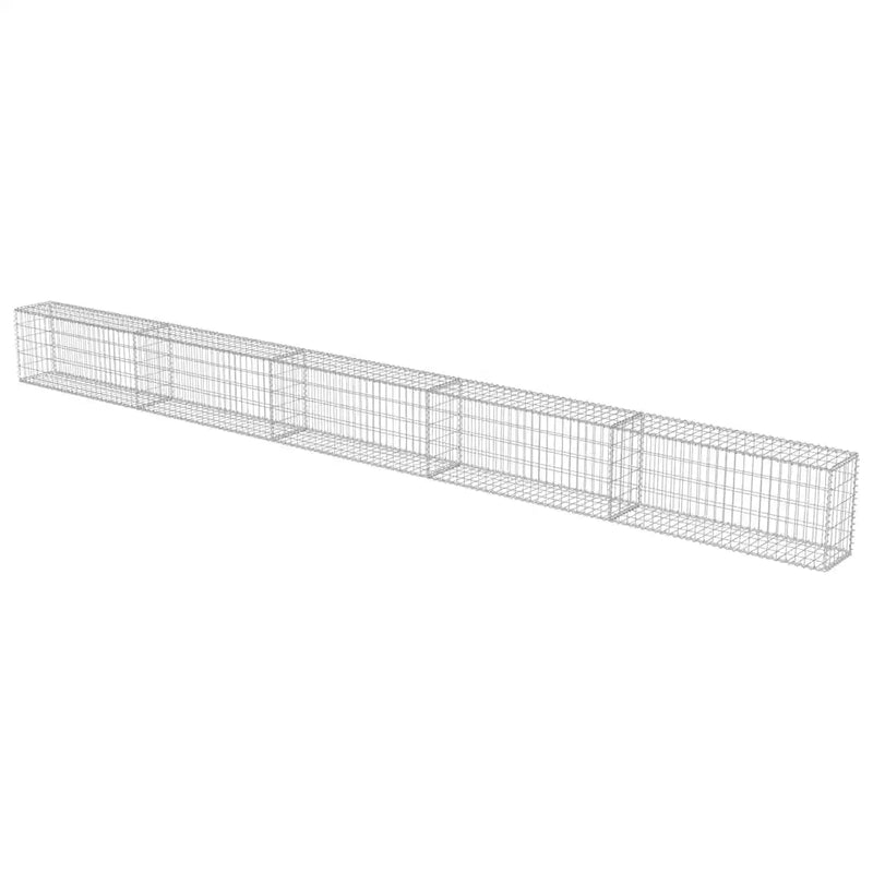 Gabion Wall with Covers Galvanised Steel 600x30x50 cm