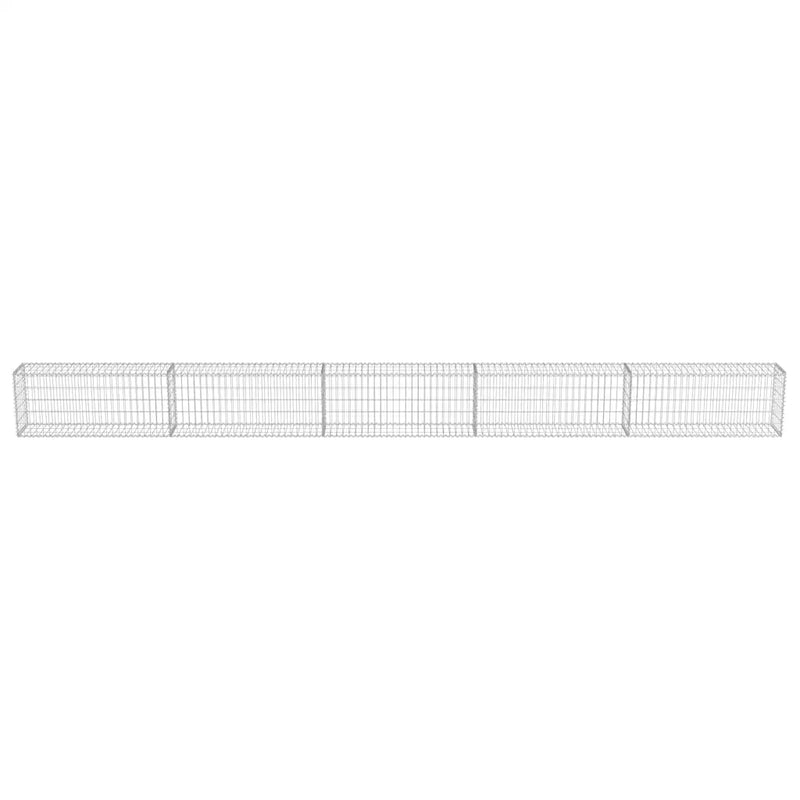 Gabion Wall with Covers Galvanised Steel 600x30x50 cm