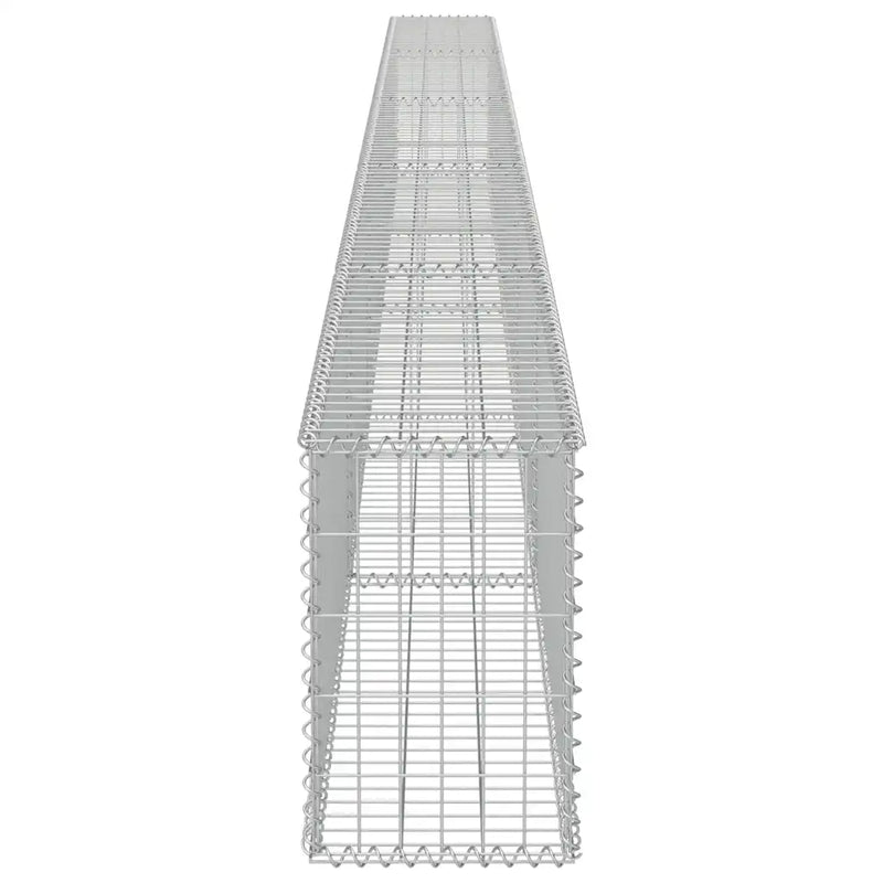 Gabion Wall with Covers Galvanised Steel 600x30x50 cm