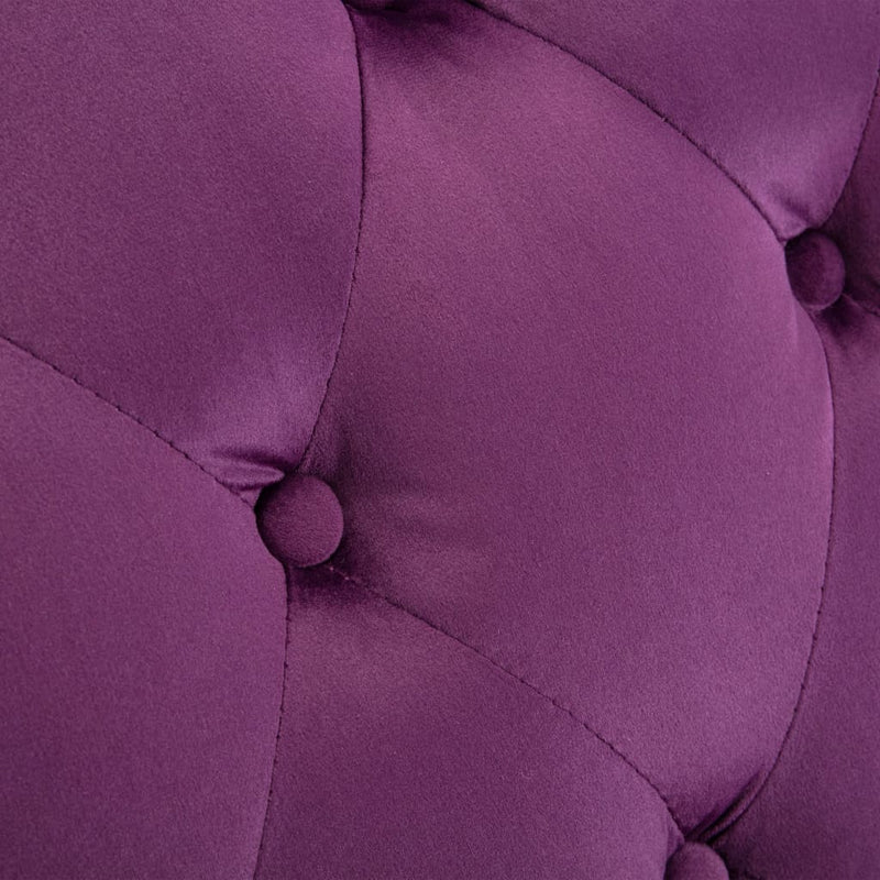 Chaise Lounge Purple Velvet