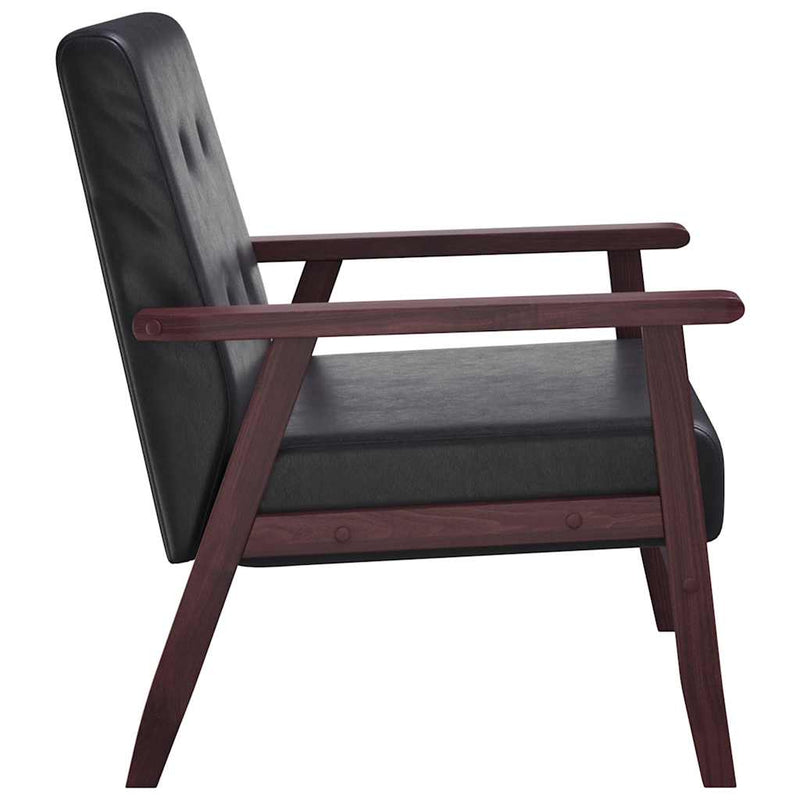 vidaXL Armchair  Black Faux Leather