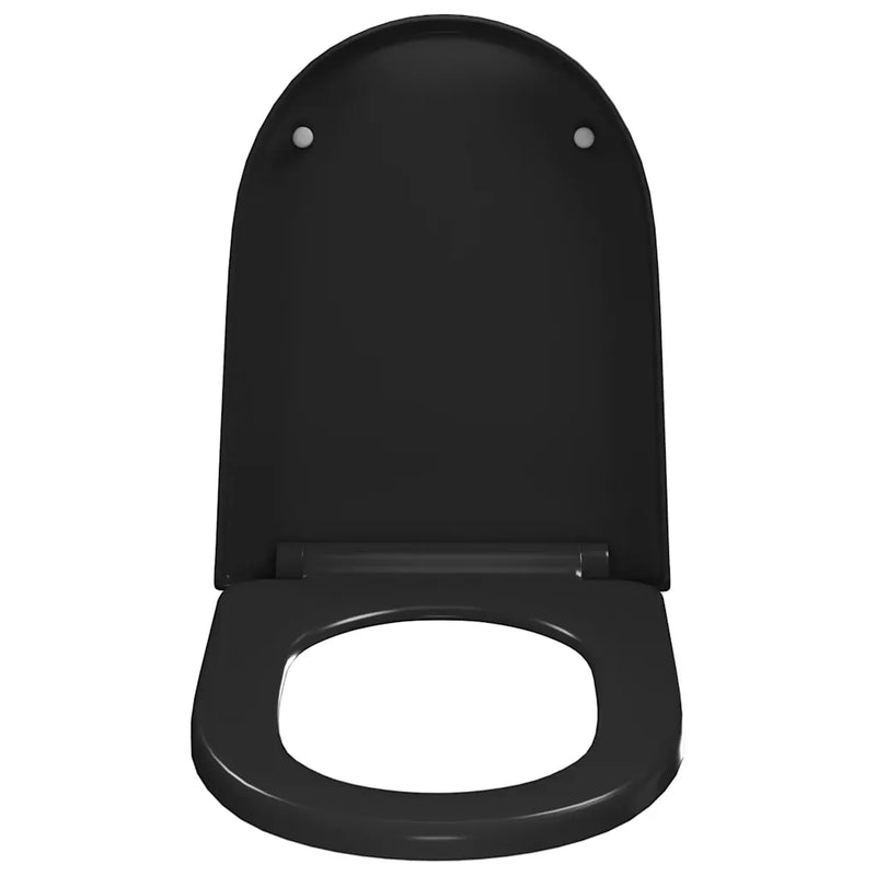 Soft-close Toilet Seat with Quick-release Design Black