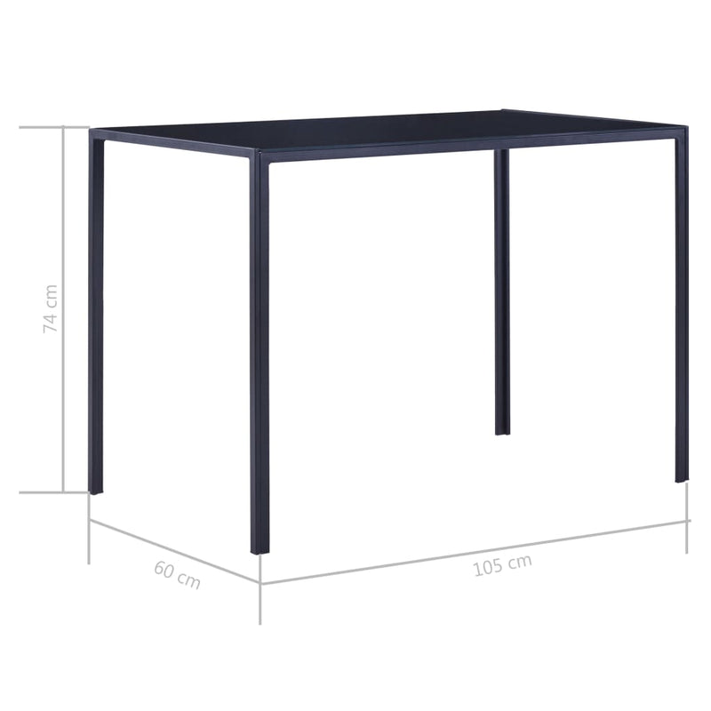 vidaXL Five Piece Dining Set Grey