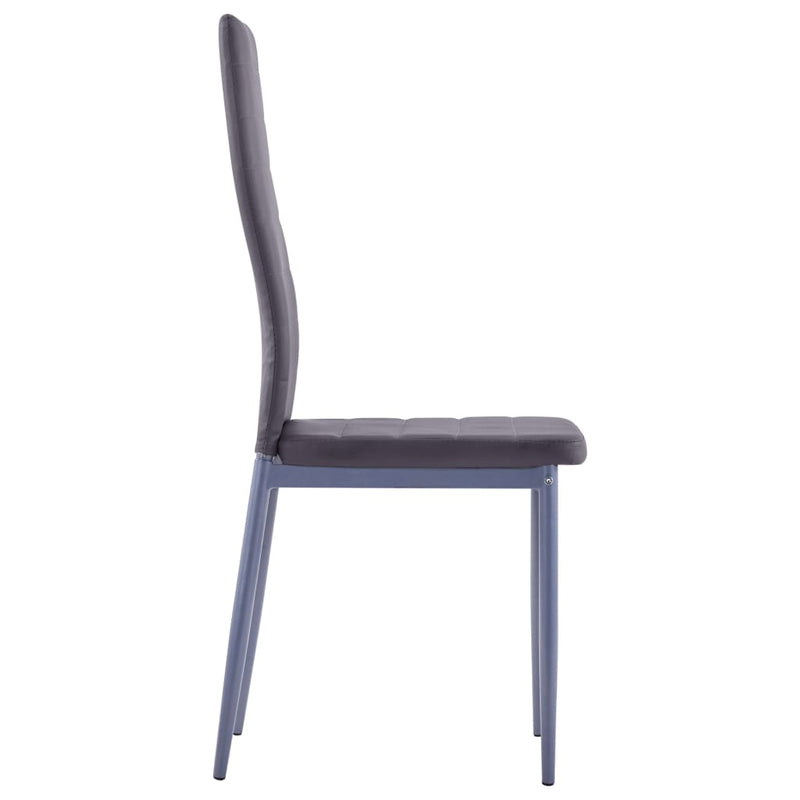 vidaXL Five Piece Dining Set Grey