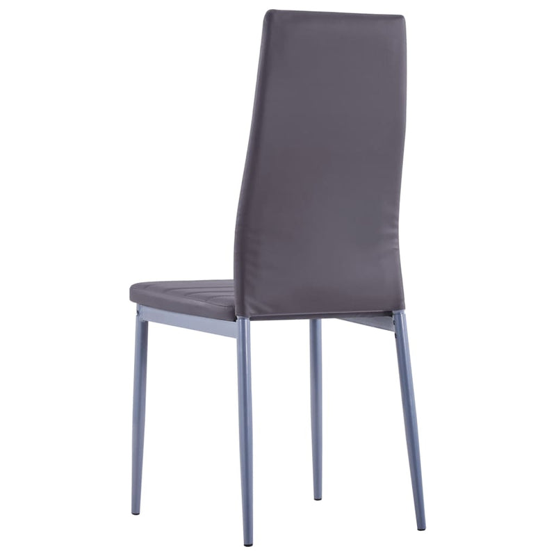 vidaXL Five Piece Dining Set Grey