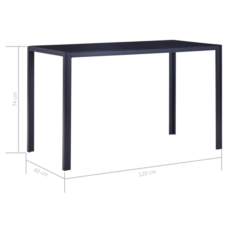 vidaXL Seven Piece Dining Set Grey