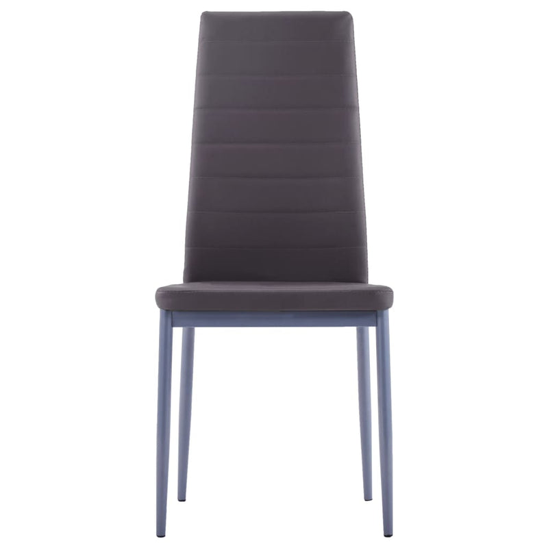 vidaXL Seven Piece Dining Set Grey