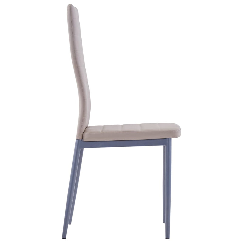 vidaXL Seven Piece Dining Set Cappuccino