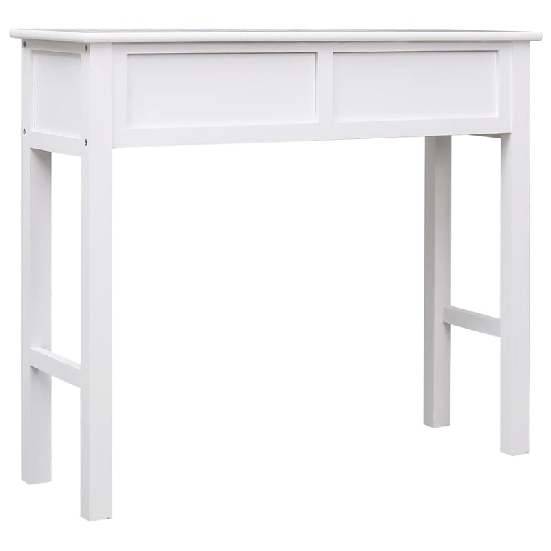 vidaXL Console Table White 90x30x77 cm Wood