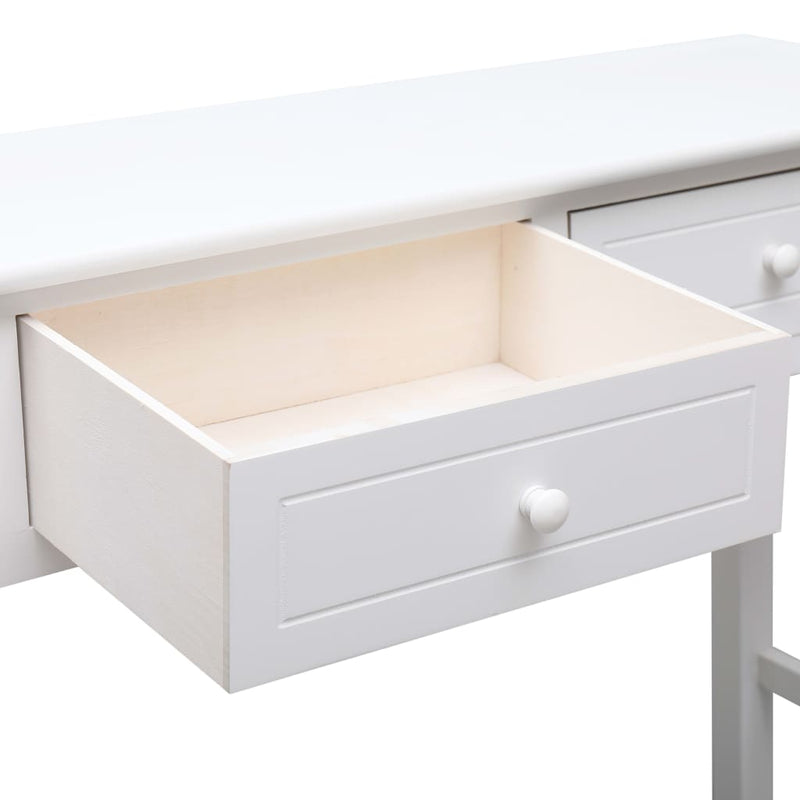 vidaXL Console Table White 90x30x77 cm Wood