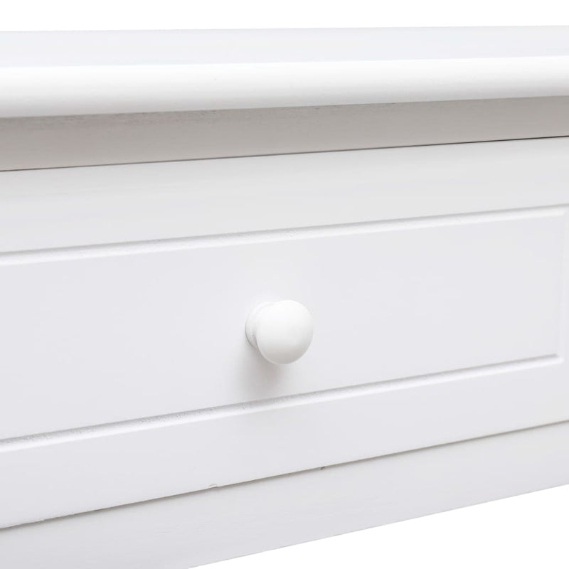 vidaXL Console Table White 90x30x77 cm Wood