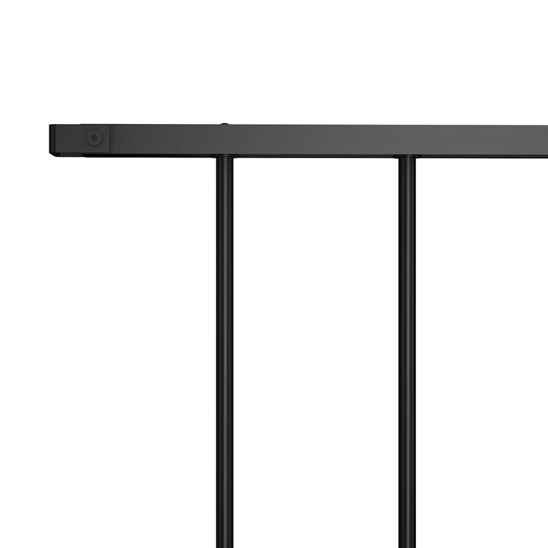 vidaXL Fence Panel Powder-coated Steel 1.63x1.25 m Black
