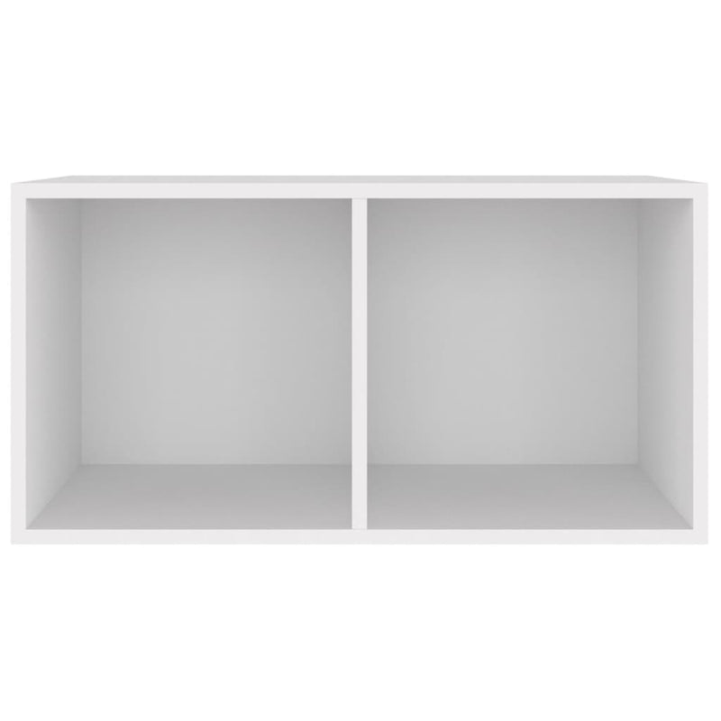 vidaXL Vinyl Storage Box White 71x34x36 cm Engineered Wood