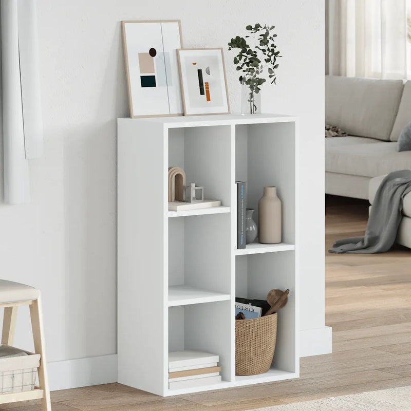 Book Cabinet/Sideboard White 50x25x80 cm Engineered Wood