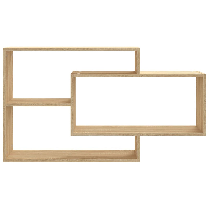 vidaXL Wall Shelves Sonoma Oak 104x20x58.5 cm Engineered Wood